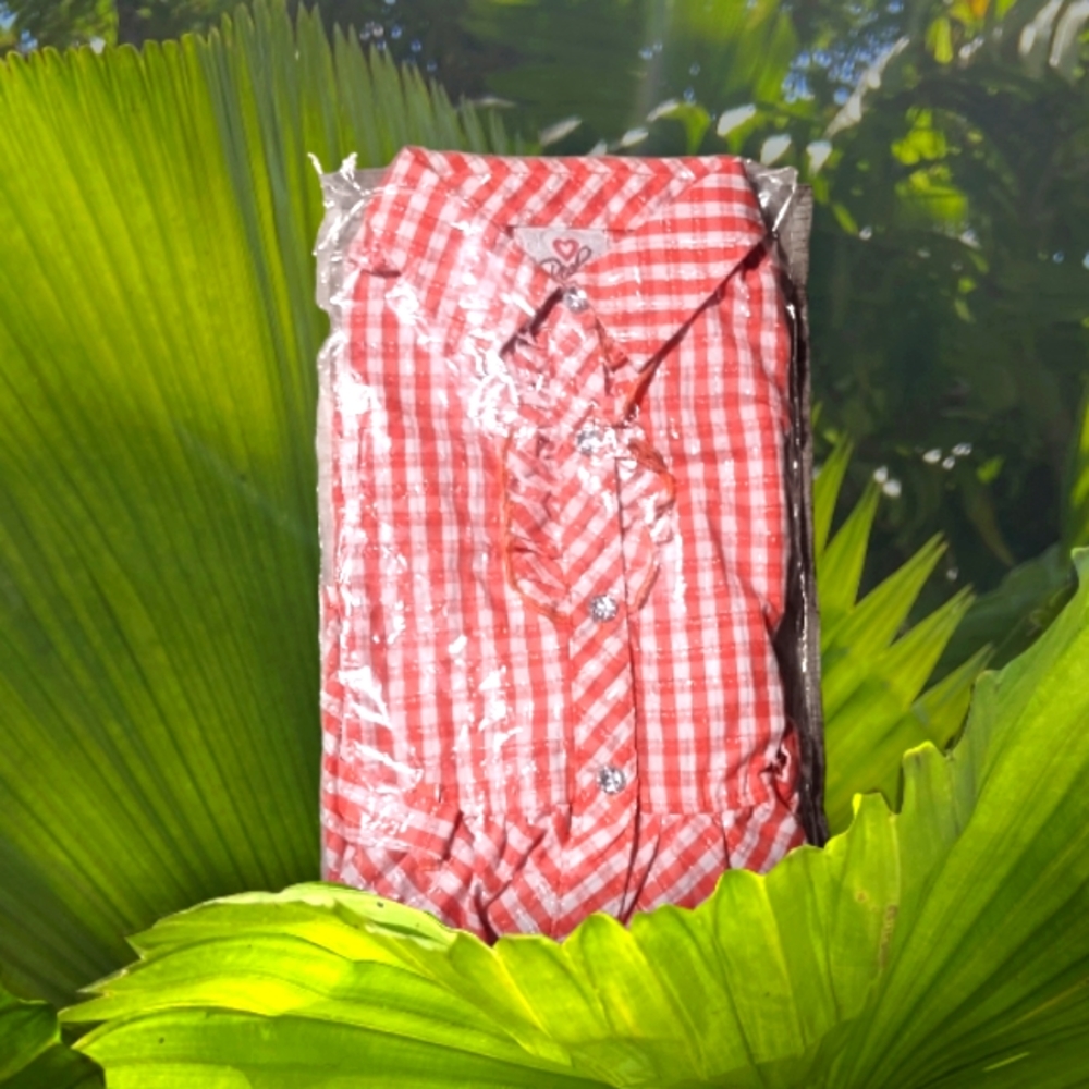 Red Candy-Cane Blouse